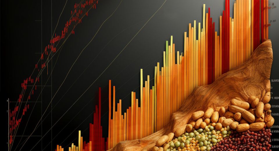 Wykres cen zbóż